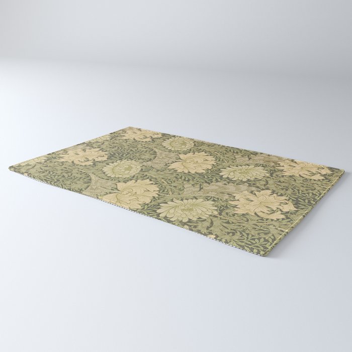 Chrysanthemum by William Morris 1877 Antique Vintage Victorian Jugendstil Art Nouveau Retro Pattern Rug Gallery Image 3