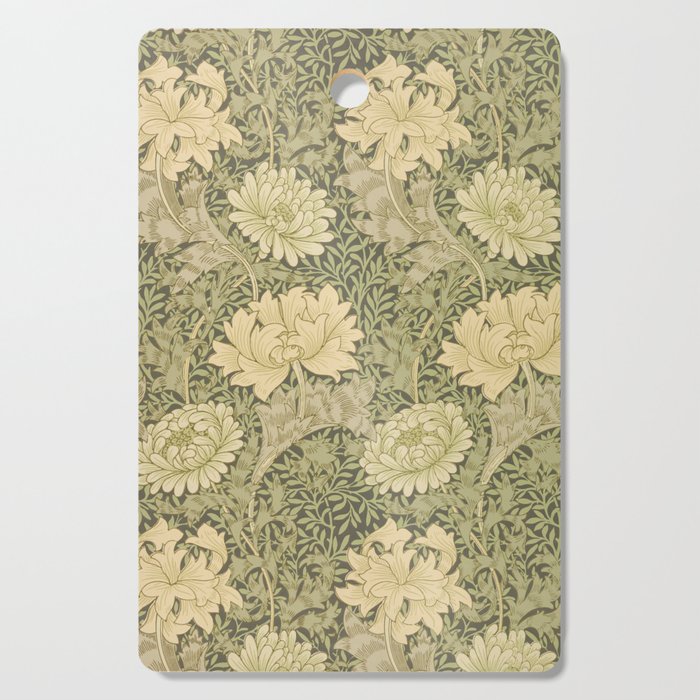 Chrysanthemum by William Morris 1877 Antique Vintage Victorian Jugendstil Art Nouveau Retro Pattern Cutting Board Gallery Image 1