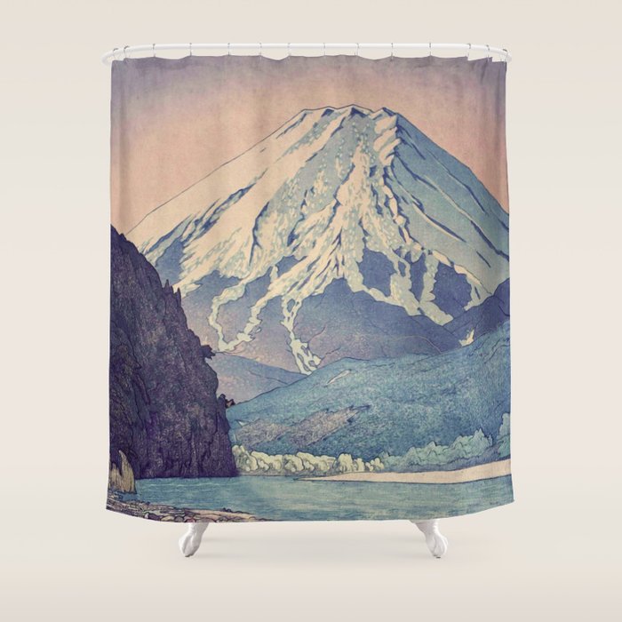 At Prayer at Dayai Shore Shower Curtain Gallery Image 1