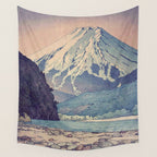 At Prayer at Dayai Shore Wall Tapestry Gallery Image 4