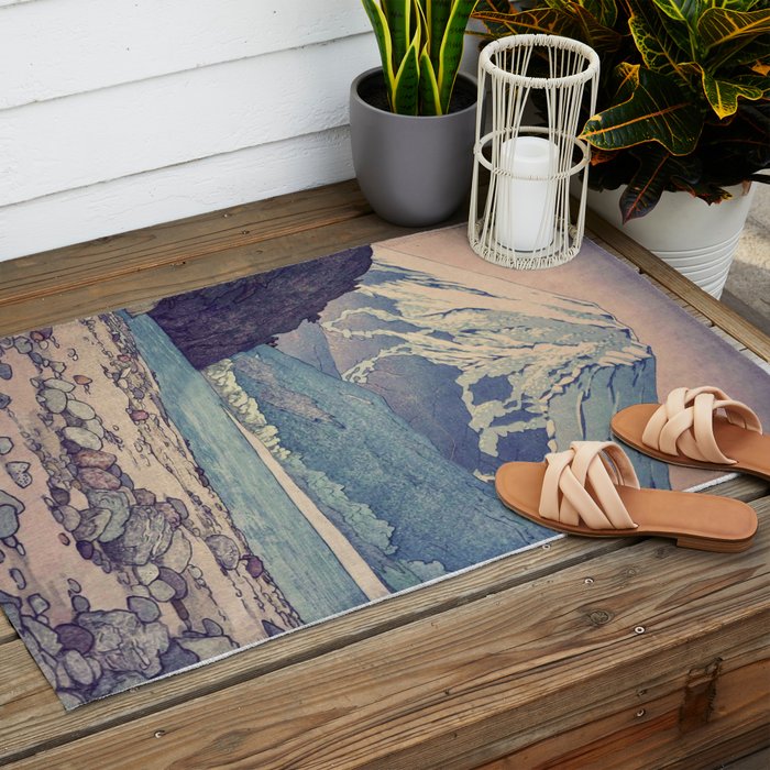At Prayer at Dayai Shore Outdoor Rug Gallery Image 2