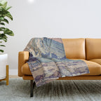 At Prayer at Dayai Shore Throw Blanket Gallery Image 1