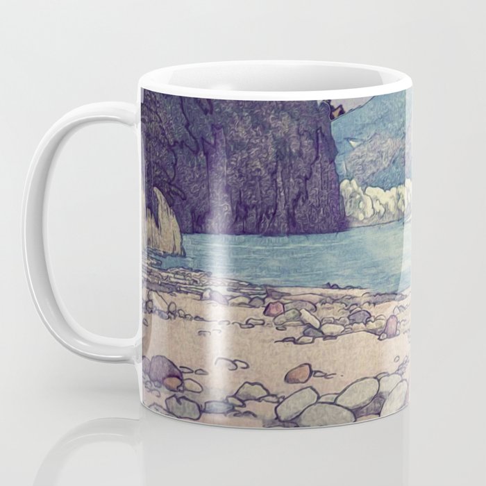 At Prayer at Dayai Shore Coffee Mug Gallery Image 3