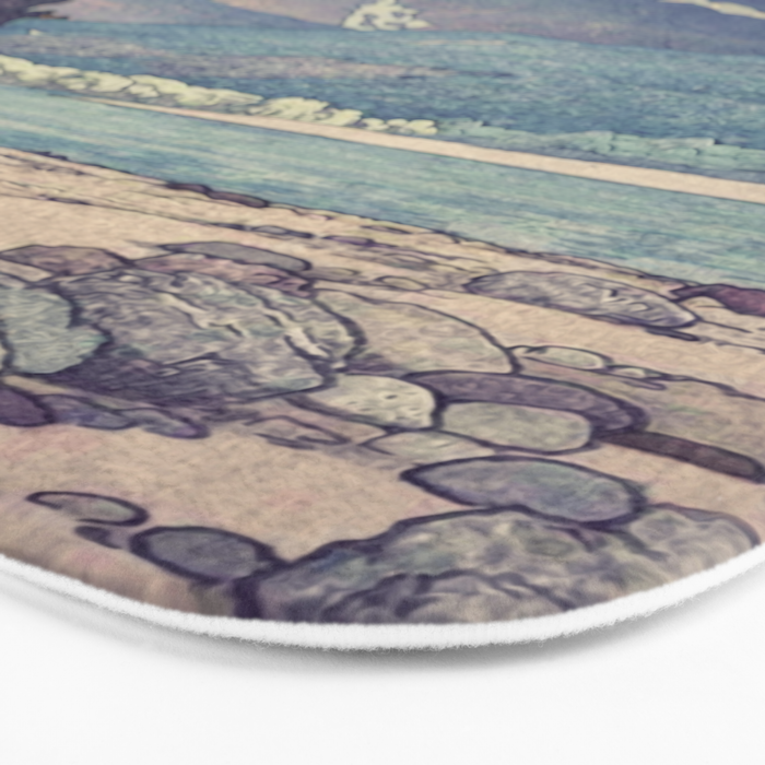 At Prayer at Dayai Shore Bath Mat Gallery Image 3