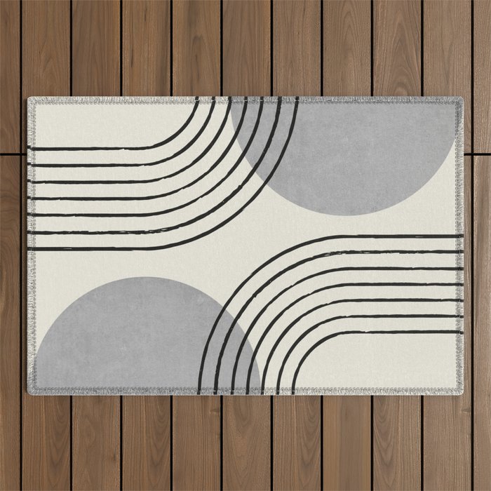 Sun Arch Double - Grey Outdoor Rug Gallery Image 1