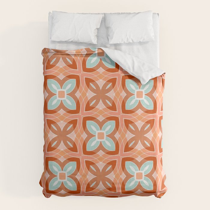 Moroccan tile - daisy chain Duvet Cover Gallery Image 6