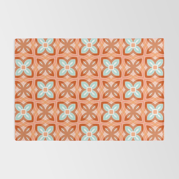 Moroccan tile - daisy chain Rug Gallery Image 2