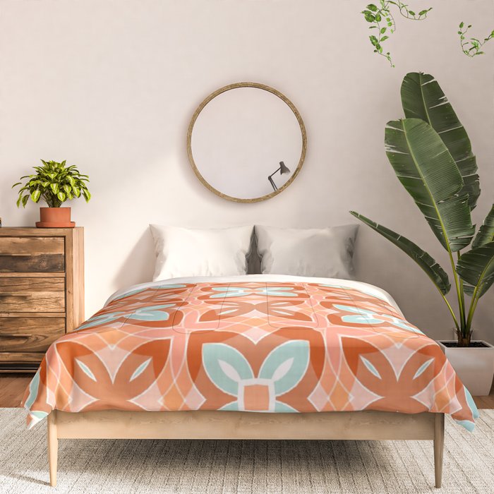 Moroccan tile - daisy chain Comforter Gallery Image 3