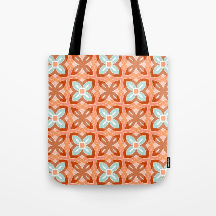 Moroccan tile - daisy chain Tote Bag Gallery Image 1