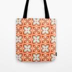 Moroccan tile - daisy chain Tote Bag Gallery Image 1
