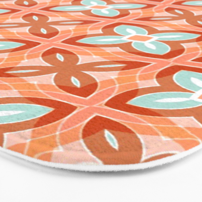 Moroccan tile - daisy chain Bath Mat Gallery Image 3
