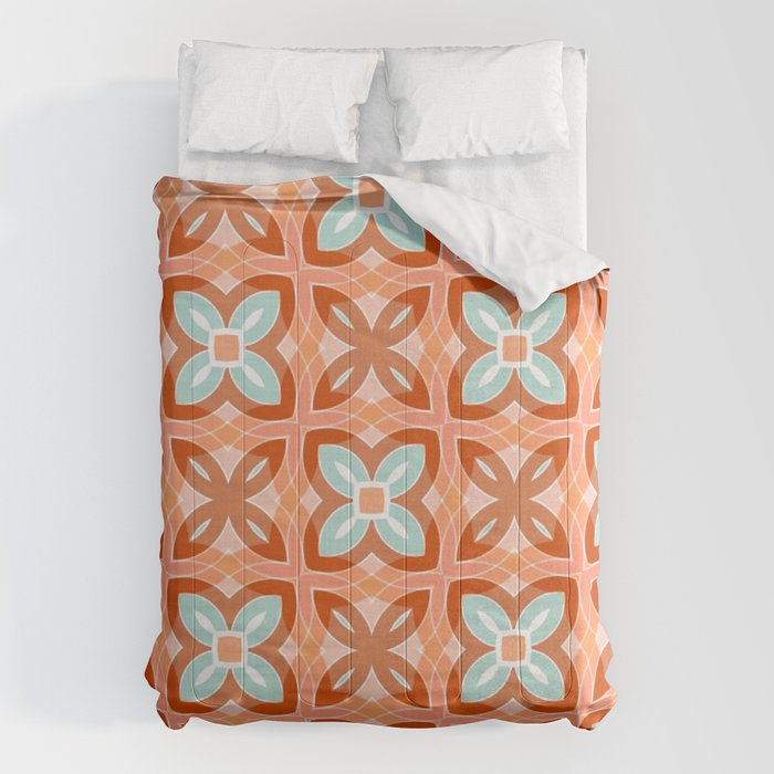 Moroccan tile - daisy chain Comforter Gallery Image 1