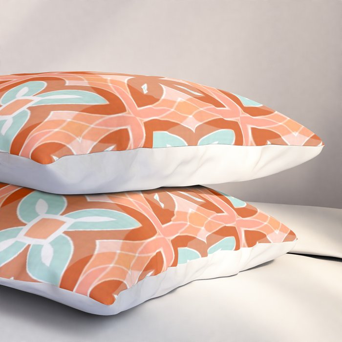 Moroccan tile - daisy chain Pillow Sham Gallery Image 3