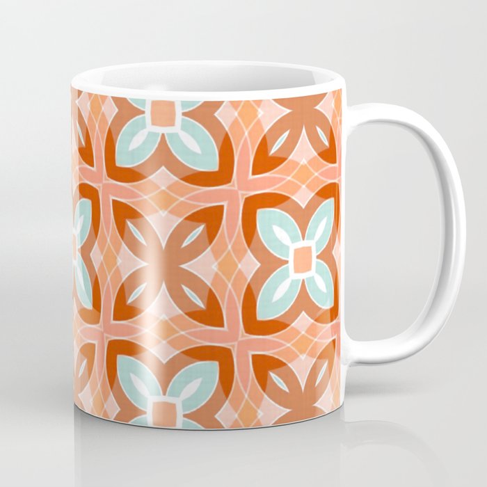 Moroccan tile - daisy chain Coffee Mug Gallery Image 1