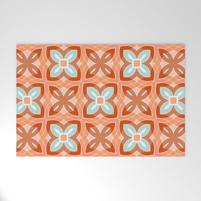 Moroccan tile - daisy chain Welcome Mat Gallery Image 1