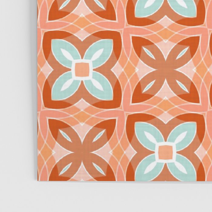 Moroccan tile - daisy chain Poster Gallery Image 3