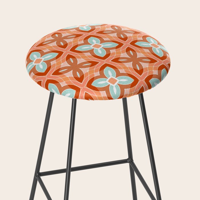Moroccan tile - daisy chain Stool Gallery Image 2