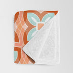 Moroccan tile - daisy chain Throw Blanket Gallery Image 3