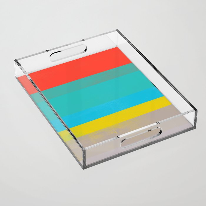 stripe study 6 Acrylic Tray Gallery Image 1