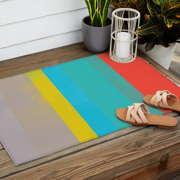 stripe study 6 Outdoor Rug Gallery Image 2
