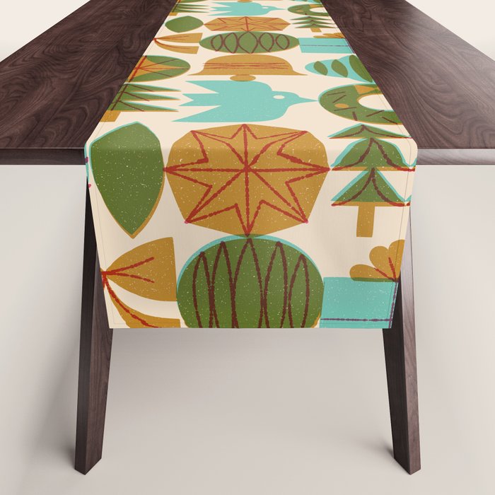 Retro Holiday Grid Table Runner Gallery Image 1