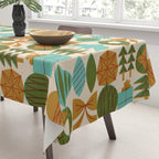 Retro Holiday Grid Tablecloth Gallery Image 3
