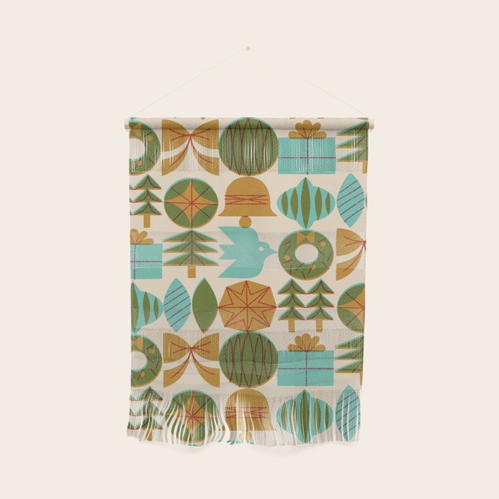 Retro Holiday Grid Wall Hanging Gallery Image 1
