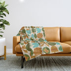 Retro Holiday Grid Throw Blanket Gallery Image 1