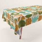 Retro Holiday Grid Tablecloth Gallery Image 1
