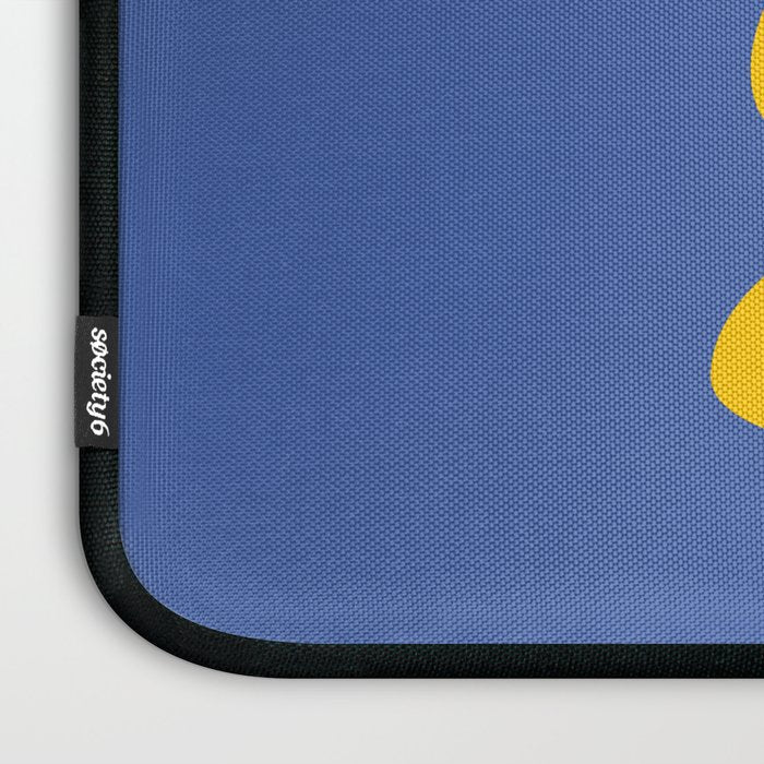 Groovy Yellow Flower Laptop Sleeve Gallery Image 3