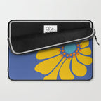 Groovy Yellow Flower Laptop Sleeve Gallery Image 2