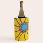 Groovy Yellow Flower Wine Chiller Gallery Image 1