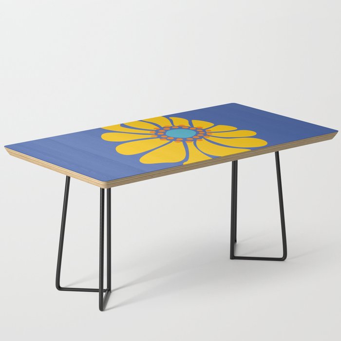 Groovy Yellow Flower Coffee Table Gallery Image 1