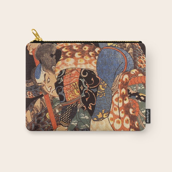 Miyamoto Musashi - Killing a Giant Nue Carry All Pouch Gallery Image 1