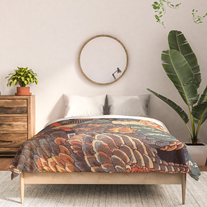 Miyamoto Musashi - Killing a Giant Nue Comforter Gallery Image 3