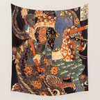 Miyamoto Musashi - Killing a Giant Nue Wall Tapestry Gallery Image 4