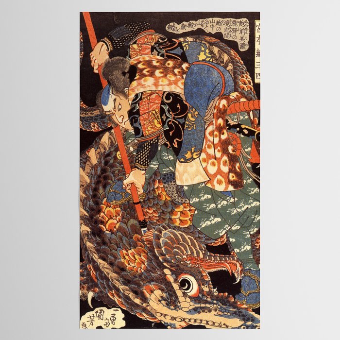 Miyamoto Musashi - Killing a Giant Nue Tablecloth Gallery Image 2