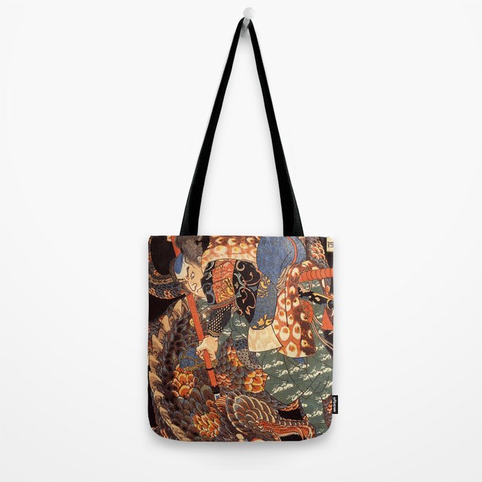 Miyamoto Musashi - Killing a Giant Nue Tote Bag Gallery Image 2