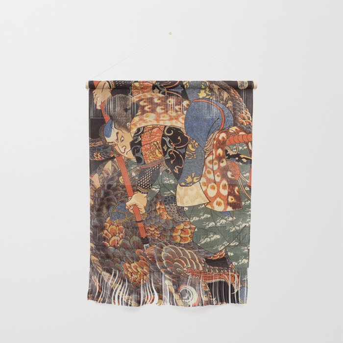Miyamoto Musashi - Killing a Giant Nue Wall Hanging Gallery Image 1