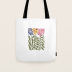 Mid-Century floral Tote Bag Gallery Image 1
