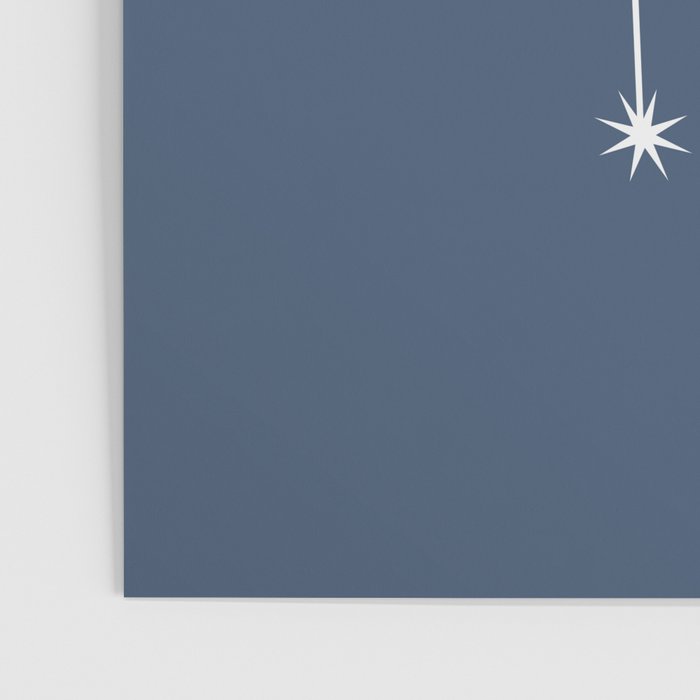 Gemini Zodiac Star Constellation Line Art Neutral Blue Poster Gallery Image 3