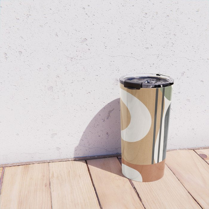 Modern Abstract Shapes 14 Travel Mug Gallery Image 4