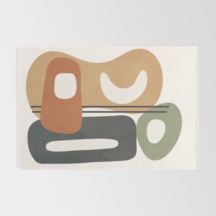 Modern Abstract Shapes 14 Rug Gallery Image 2