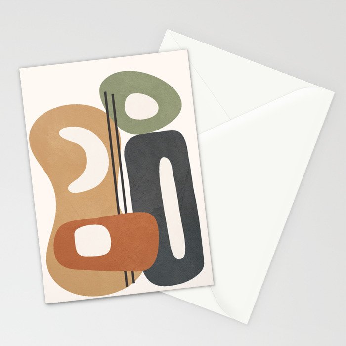 Modern Abstract Shapes 14 Stationery Card Gallery Image 2