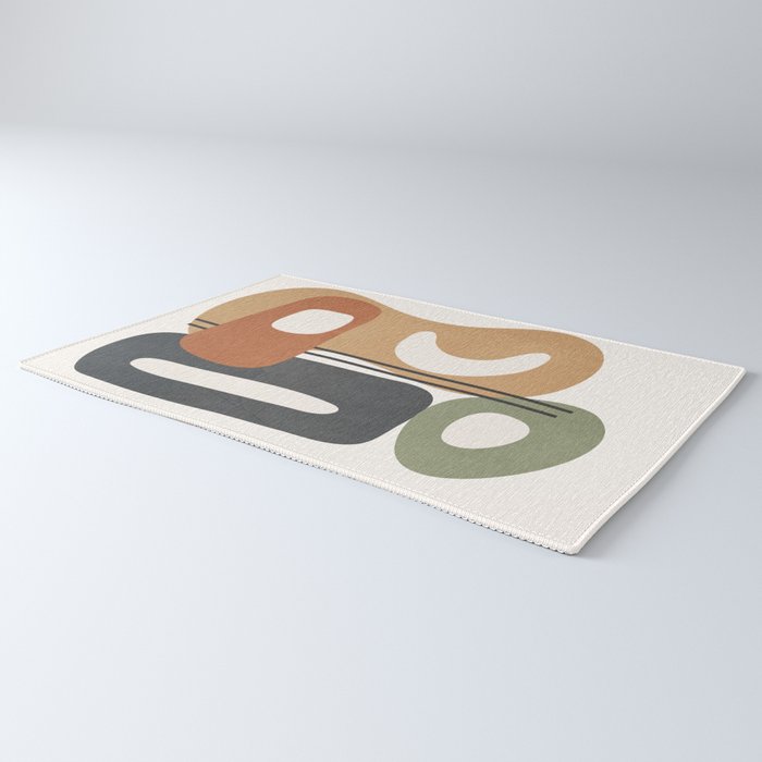 Modern Abstract Shapes 14 Rug Gallery Image 3