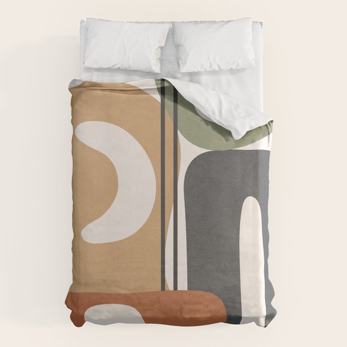 Modern Abstract Shapes 14 Duvet Cover Gallery Image 1