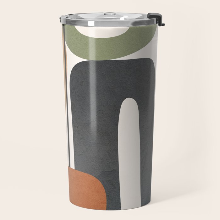 Modern Abstract Shapes 14 Travel Mug Gallery Image 2