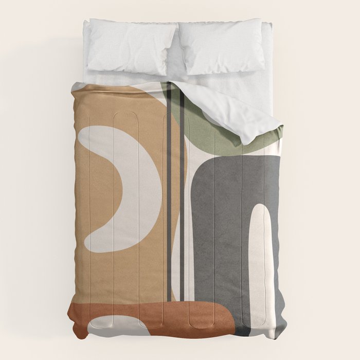 Modern Abstract Shapes 14 Comforter Gallery Image 6
