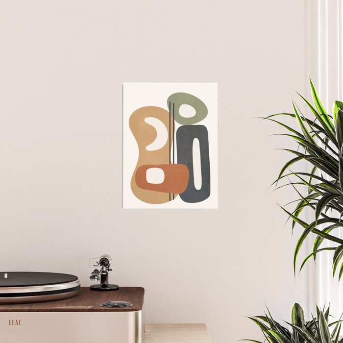 Modern Abstract Shapes 14 Poster Gallery Image 2