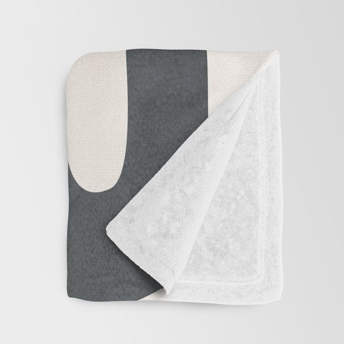 Modern Abstract Shapes 14 Throw Blanket Gallery Image 3